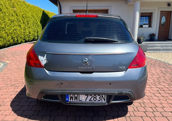 Peugeot 308 cena 17900 przebieg: 220000, rok produkcji 2011 z Skoki małe 92